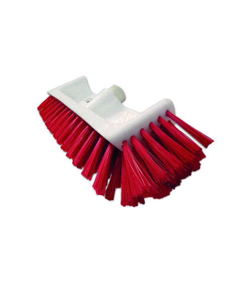 Escoba para esquinas y angúlos de cerda dura 32 cm ancho color rojo
