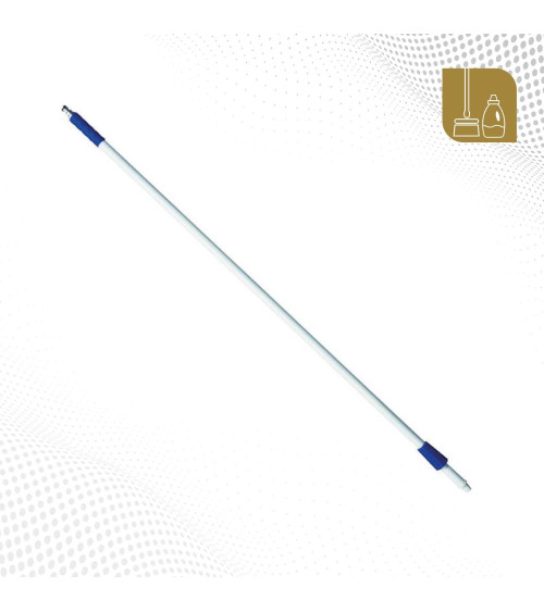 Mango de fibra con paso de agua azul/8704 para escoba  8856