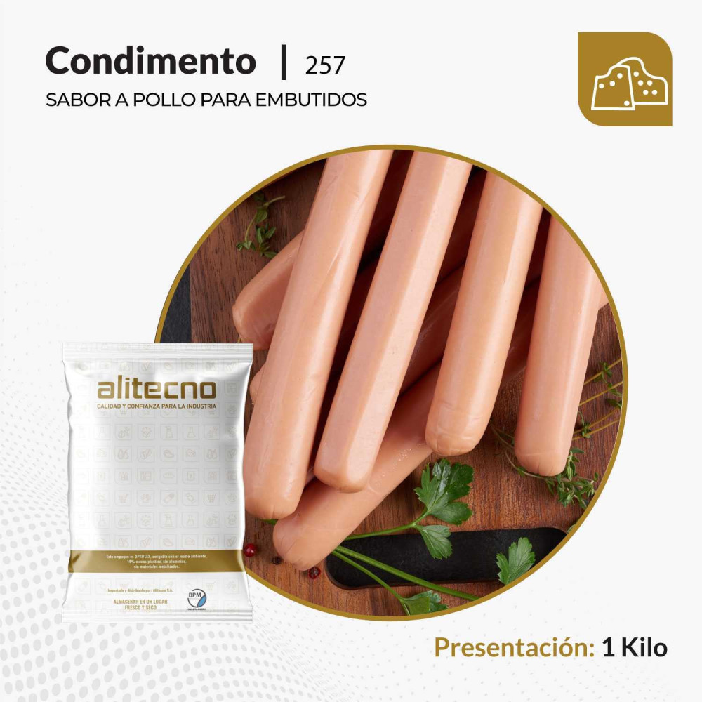 Mezcla de sabor a pollo para embutidos x 1 kilo