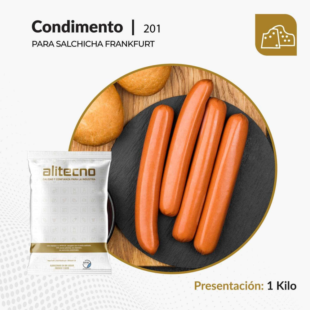 Mezcla para dar sabor a salchicha frankfurt x 1 kilo