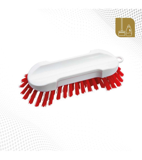 Cepillo para mano con bordes redondos medida: 20.5 cm color rojo