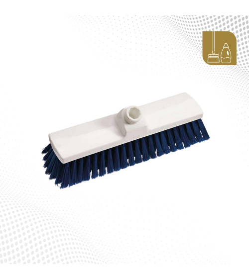 Escoba para suelos cerda suave 30 cm color azul