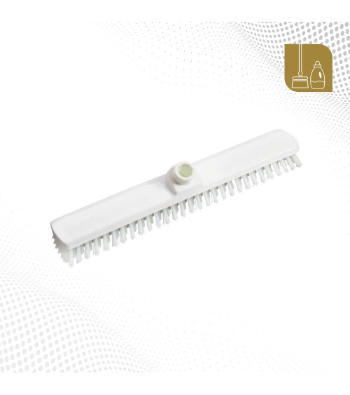 Escoba para suelos cerda dura 40 cm color blanco