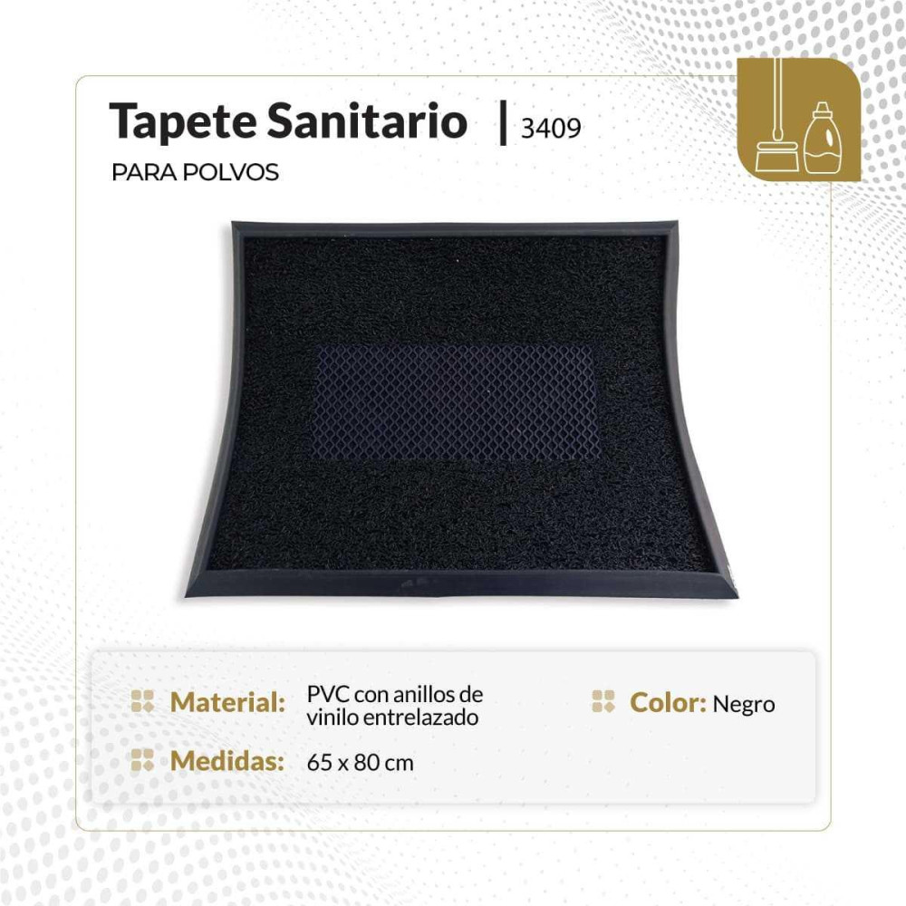 Tapete sanitrio para polvos