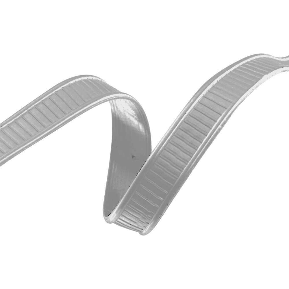 Cinta adhesiva peel & stick plateado para cierre de empaques 18 cm x 0.08 cm
