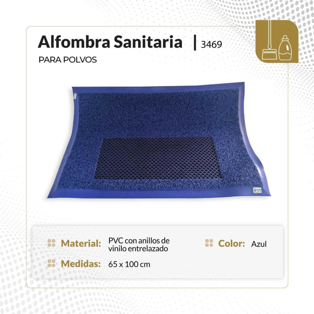 Alfombra sanitaria para polvos 65x100 cm
