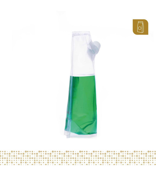 Funda parable tipo Doypack con válvula 10x18 cm transparente para líquidos y pastosos