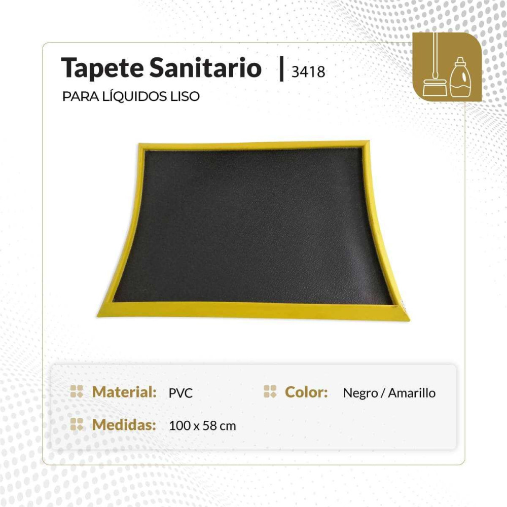 Tapete sanitario para liquidos liso x 1 uni