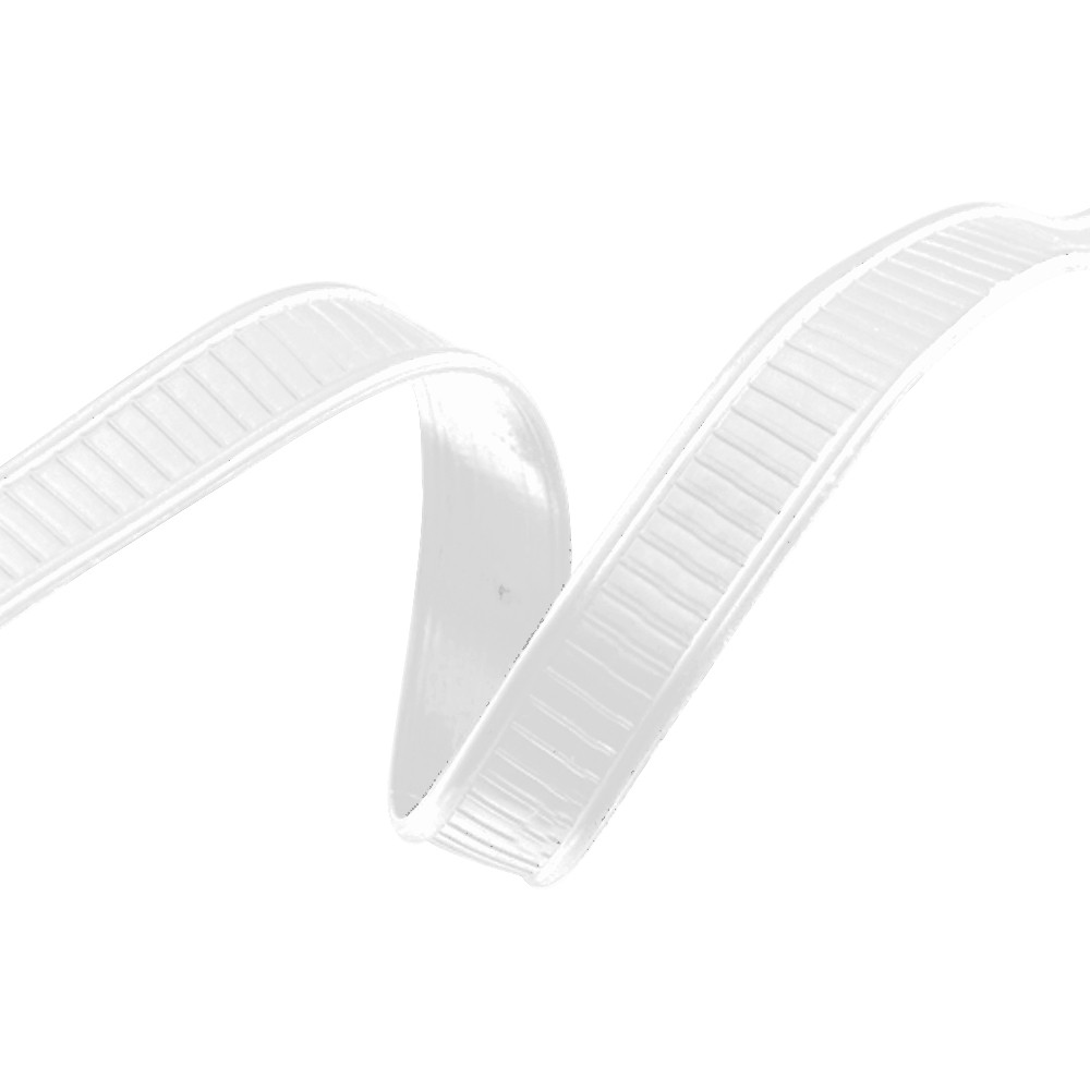 Cinta adhesiva peel & stick blanco para cierre de empaques 18 cm x 0.08 cm