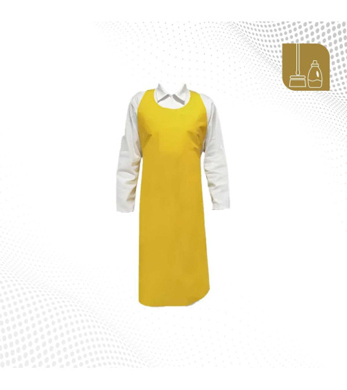 Delantal monoblock amarillo de poliuretano poliéter