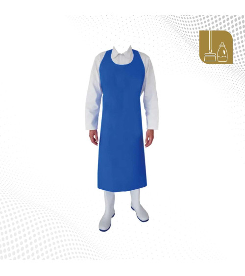  Delantal monoblock azul de poliuretano