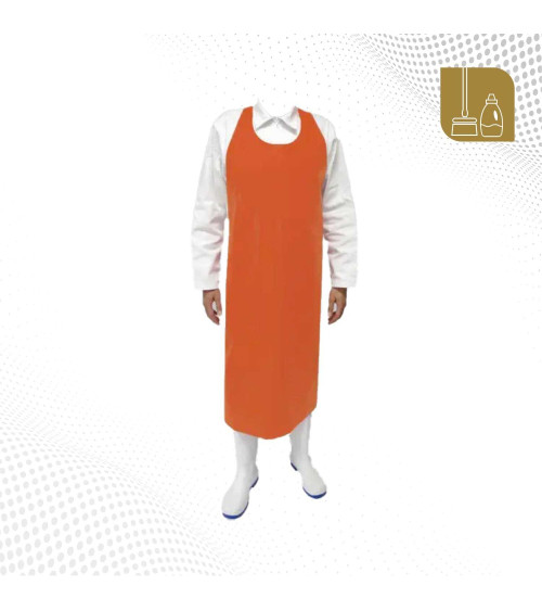 Delantal monoblock naranja de poliuretano