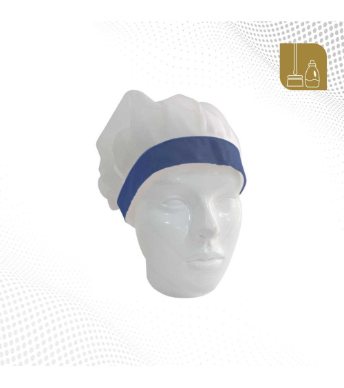 Gorro de nylon con cinta gruesa en color azul - TALSA