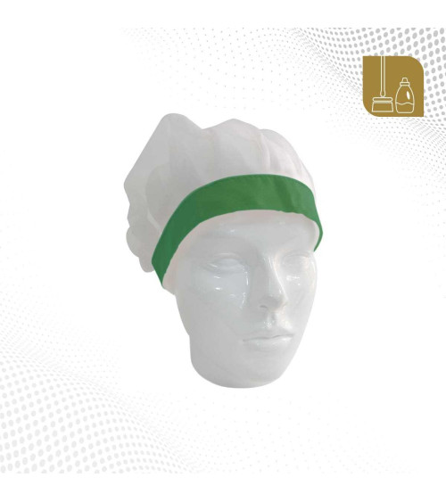 Gorro de nylon con cinta gruesa en color verde - TALSA