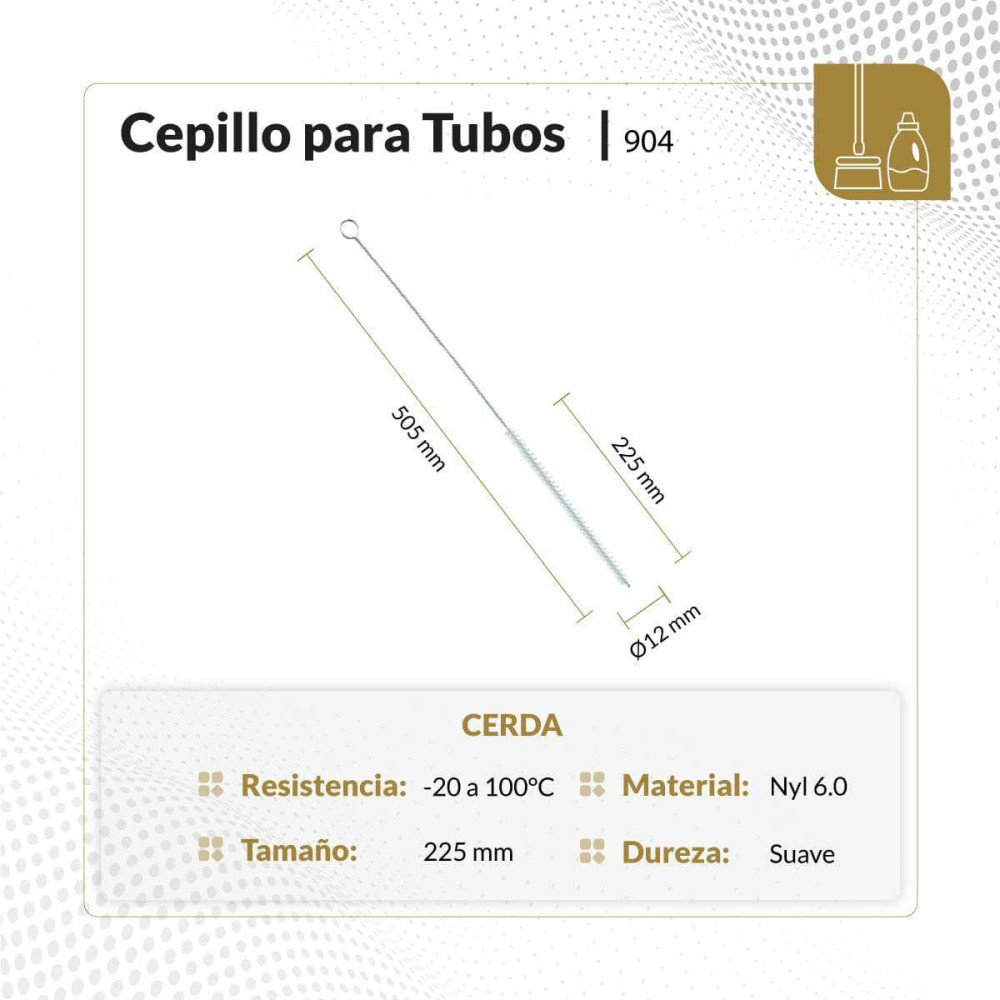 Cepillo para tubos delgado