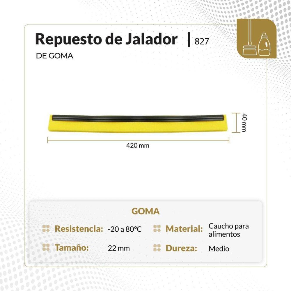 Repuesto para jalador color amarillo 420x20x22 mm