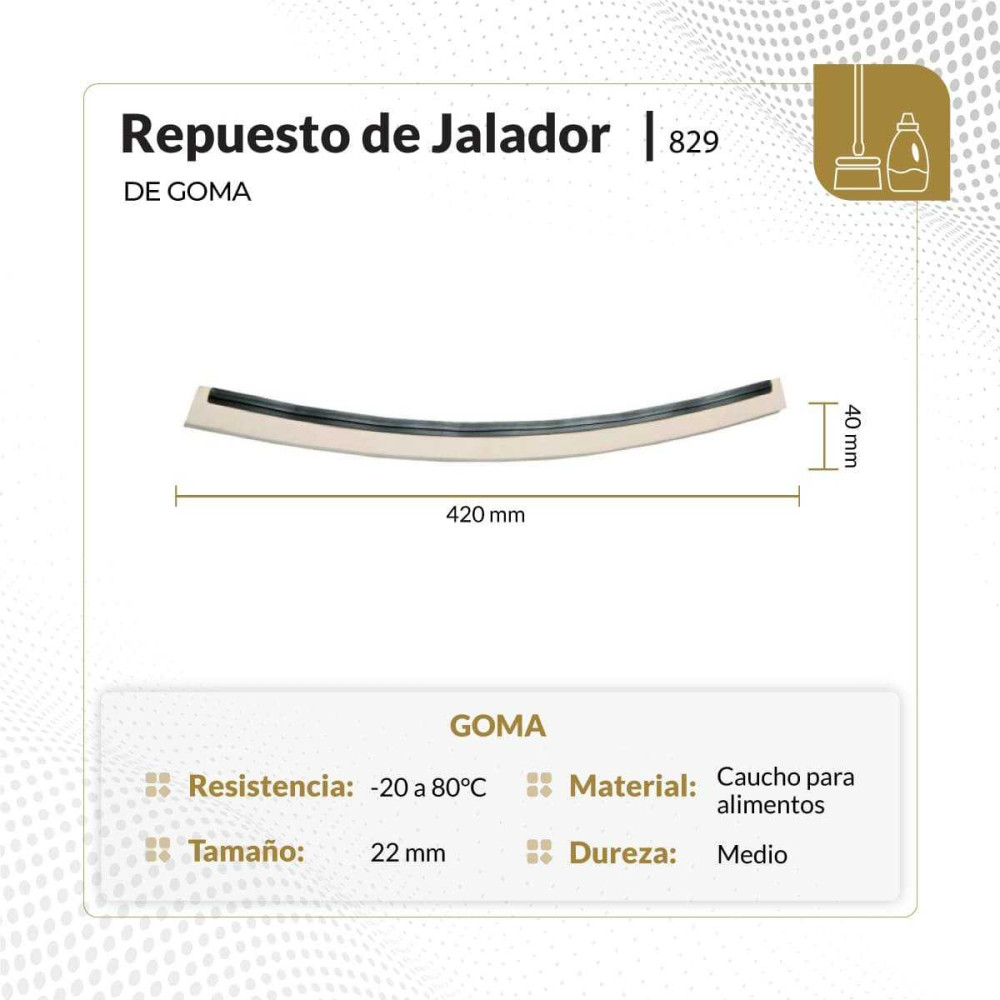 Repuesto para jalador color blanco 420x20x22 mm