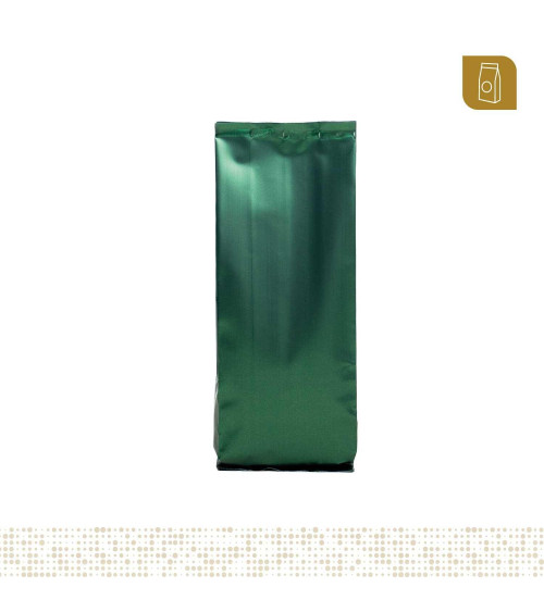 Funda flow pack trilaminada 7x21 color verde mate capacidad 100 gr