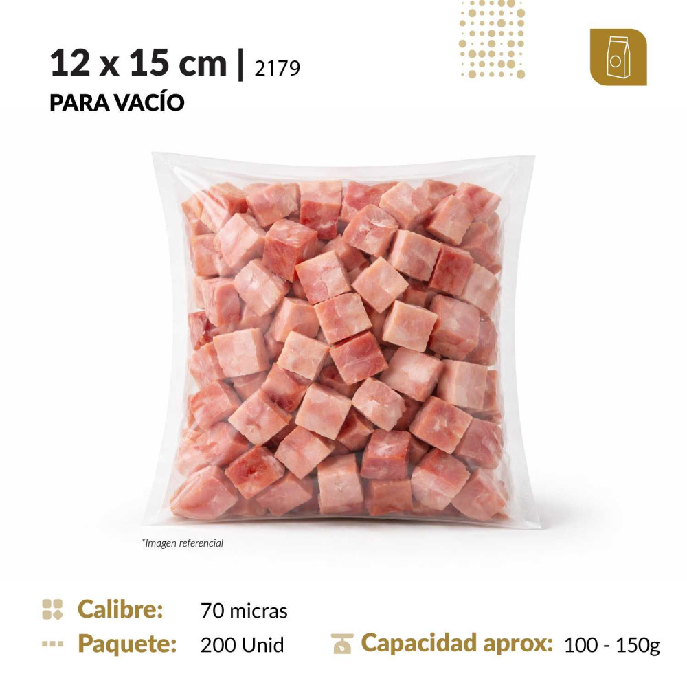 12x15 bolsas para empacar al vacío 