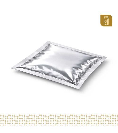 Funda plana tamaño sachet  9x95 metalizada de 3 selles