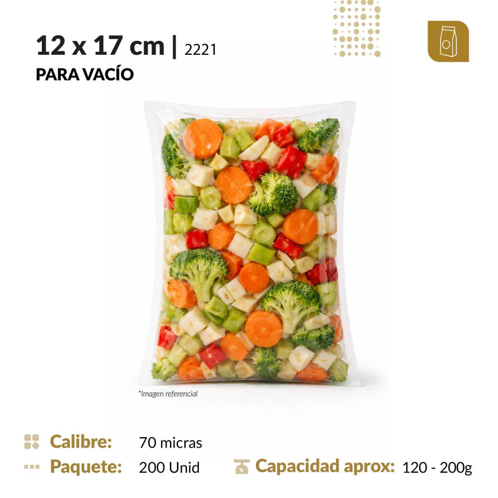 12x17 Fundas para empaque al vacío 