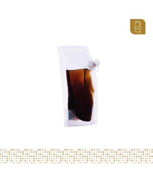 Funda parable tipo Doypack con válvula tipo sachet 8x12 cm transparente para líquidos y pastosos