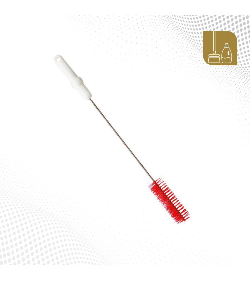 Cepillo para tubos de cerda media color rojo