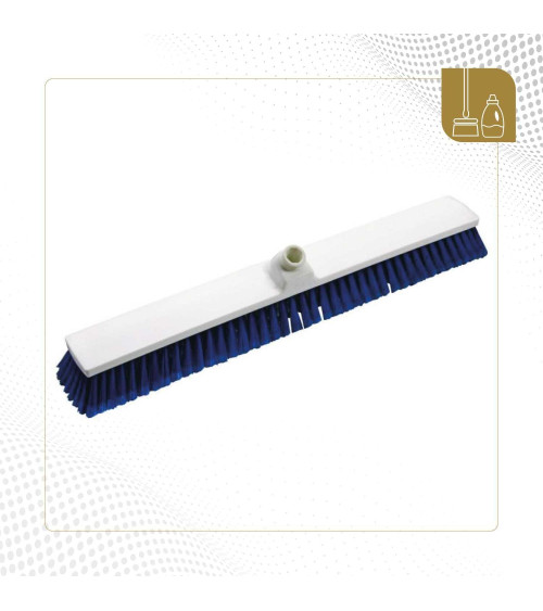 Escoba para suelos cerda suave 60 cm color azul