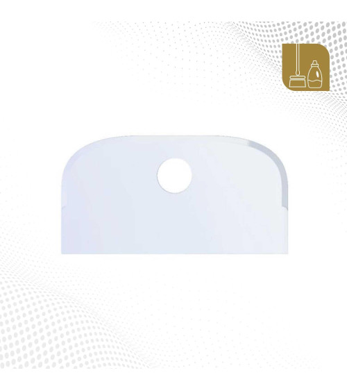 Espatula  plastica de mano blanco 230 x 118 mm