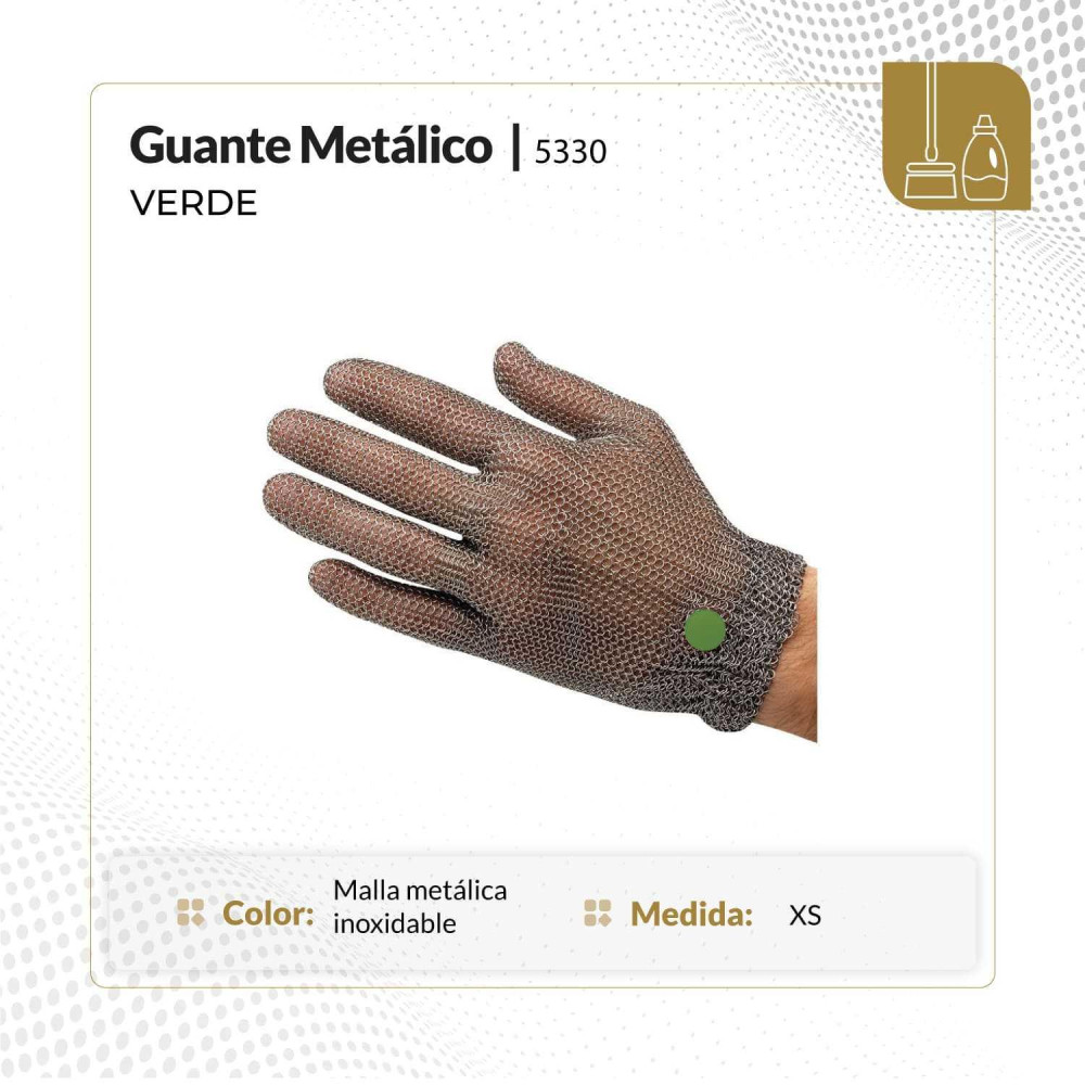 Guante metalico talla XS por unidades