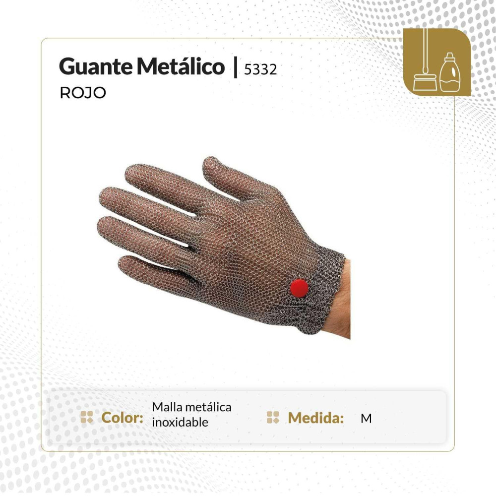 Guante metalico talla M por unidades