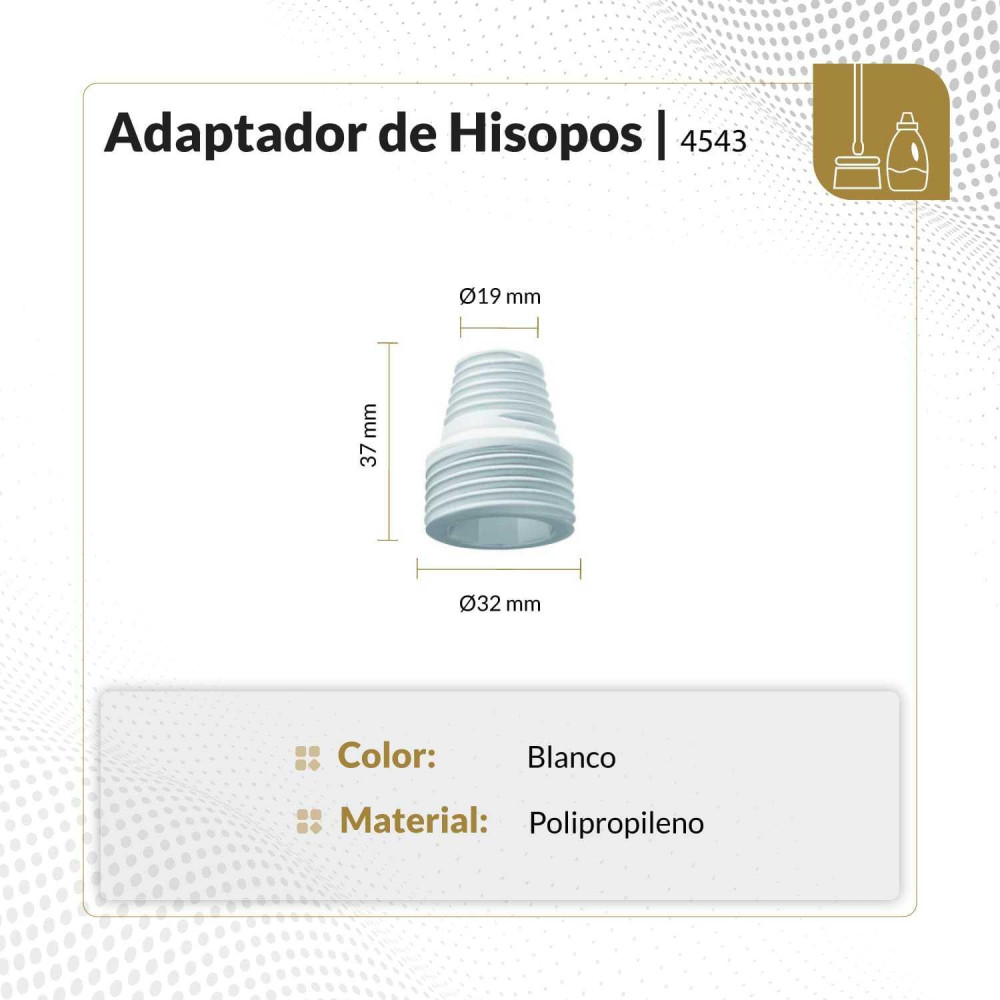 Adaptador roscado 180x82