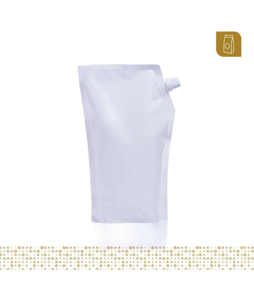 Funda parable tipo Doypack con válvula 13.3x21 color blanco para 500 ml aprox