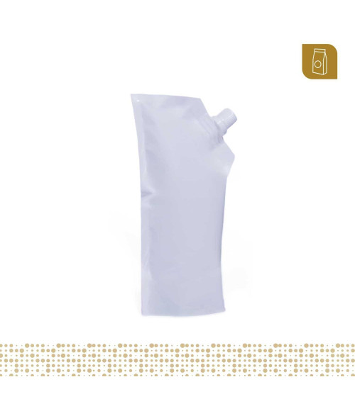 Funda parable tipo Doypack con válvula 13.3x21 color blanco para 500 ml aprox