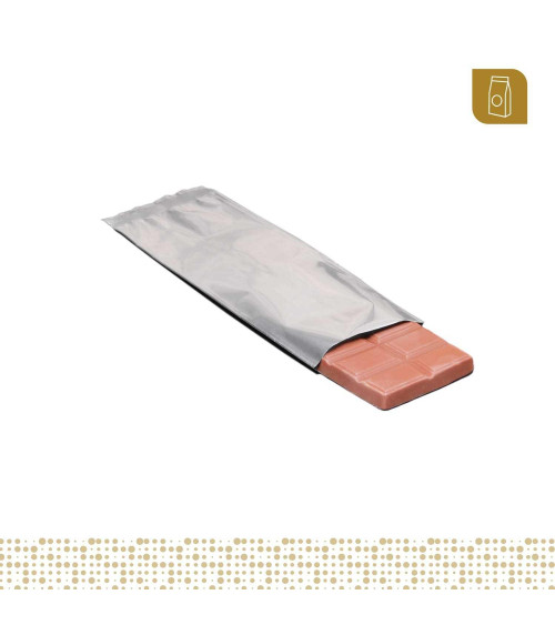 Funda bilaminada metalizada 6x20 para chocolates y snacks
