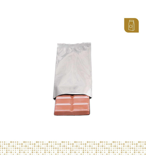 Funda bilaminada metalizada 6x20 para chocolates y snacks