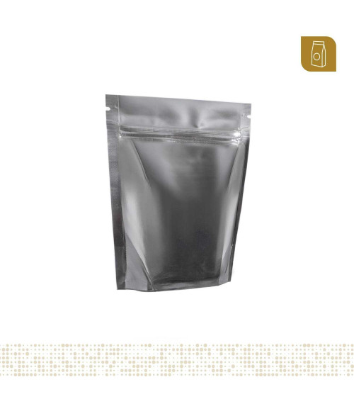Funda parable tipo Doypack 10x12 cm metalizada con zipper