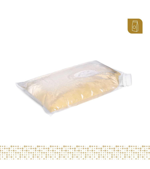 Funda tipo cojín 27x43 transparente con válvula para líquidos y pastosos para 5 Lt