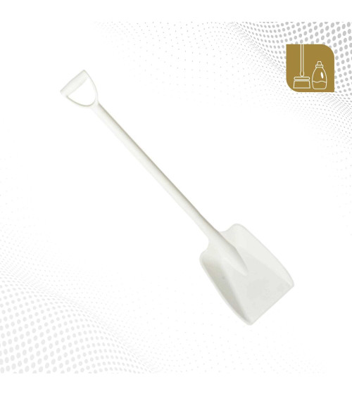 Pala larga pequeña gruesa  blanca 320X260X1150 mm