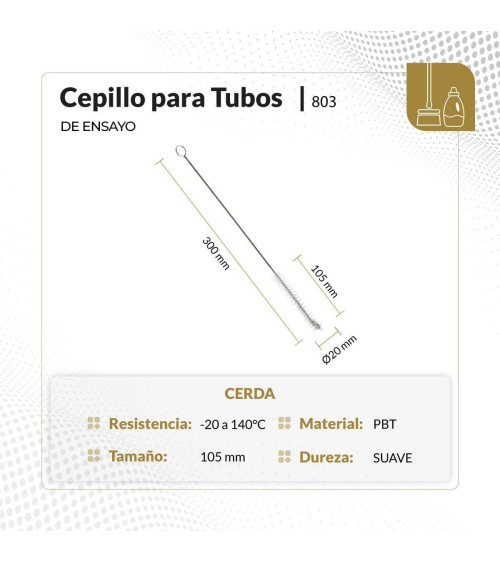 Cepillo para tubos de ensayo