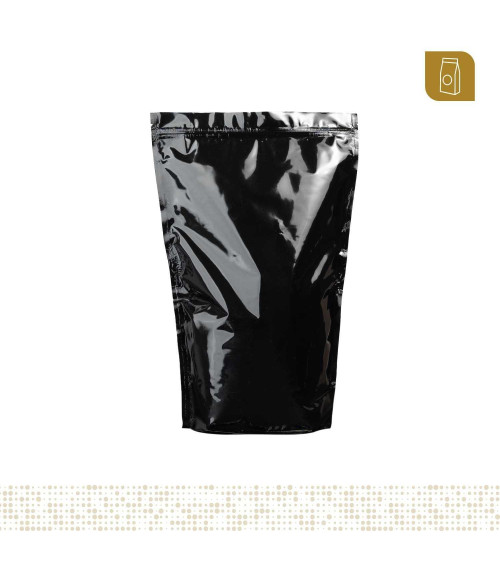 Bolsa 28x44 mm FLEX UP con zipper fondeada negra