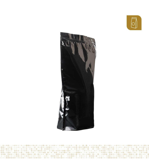 Bolsa 28x44 mm FLEX UP con zipper fondeada negra
