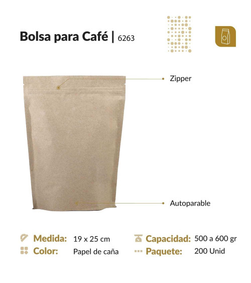 Bolsa 19X25 flex up zipper papel