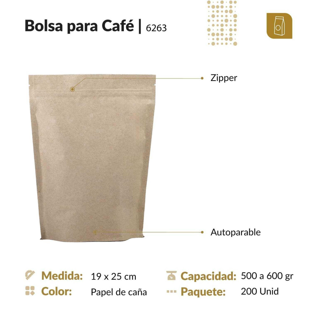 Bolsa 19X25 flex up zipper papel