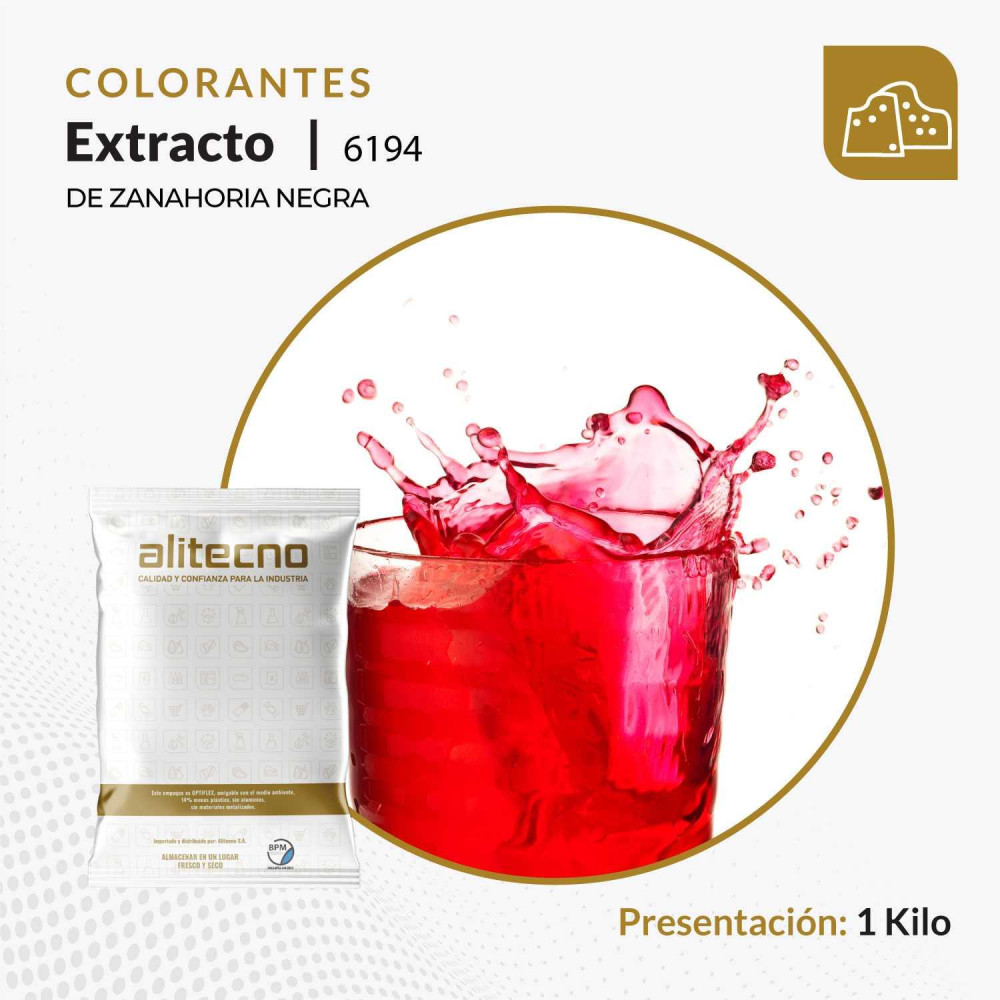 Extracto de zanahoria negra (Colorante natural rojo) en polvo x 1 kilo