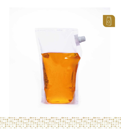 Funda parable tipo Doypack con válvula 16x24 transparente para liquidos y pastosos