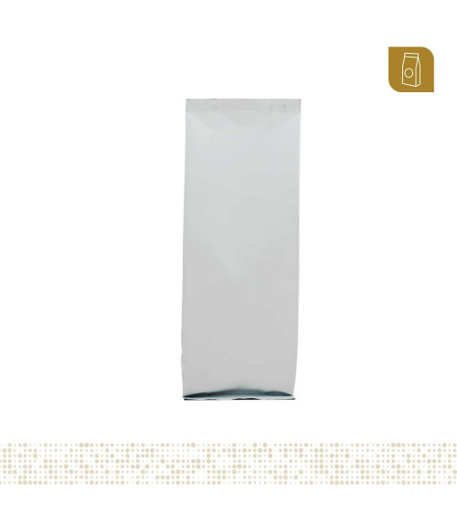 Funda flow pack trilaminada 7x21 color blanco mate capacidad 100 gr