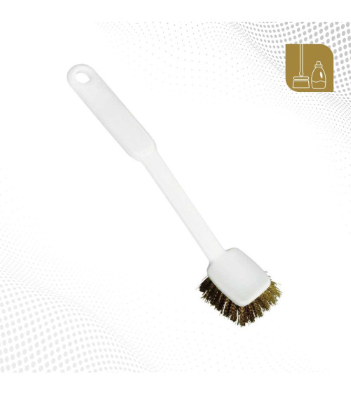 Cepillo limpia ollas sartenes cuadrado metálico