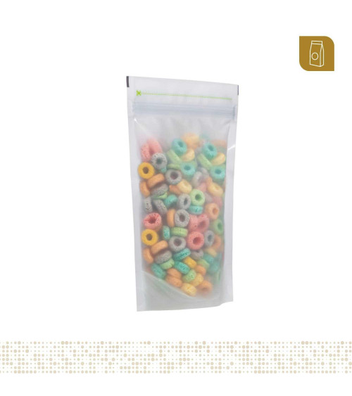 Funda parable tipo Doypack Reciplus alta barrera 13.3x21 con zipper