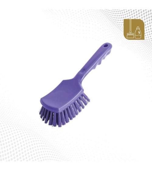 Cepillo morado con mango corto